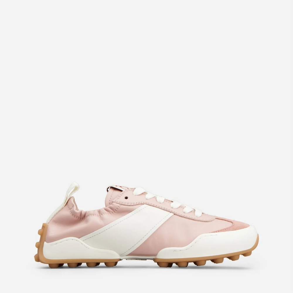 TOD'S Pink Leather Sneakers sz 37.5